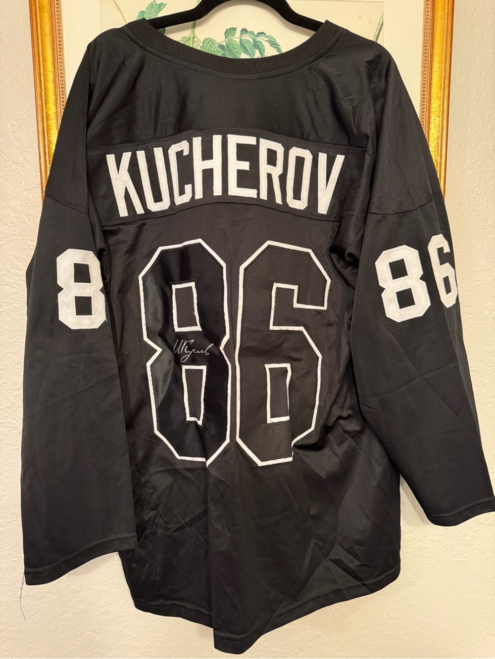 Kucherov #86 Black Hockey Jersey - Autographed